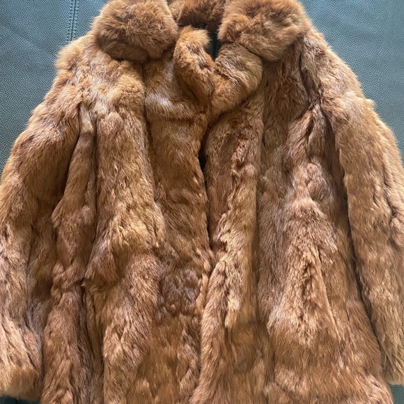 100 % REAL RABBIT FUR COAT ❤️ - Picture 1 of 6